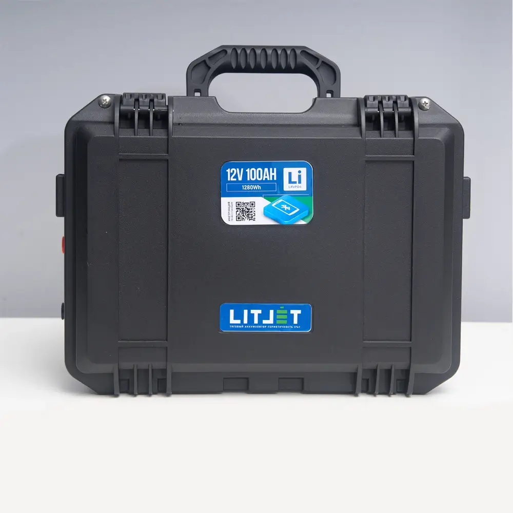 Литиевый аккумулятор тяговый LITJET SMART LiFePO4 12V 100Ah 1280Wh с Bluetooth in strongcase 11 аккумулятор тяговый LITJET SMART LiFePO4 12V 100Ah 1280Wh фото