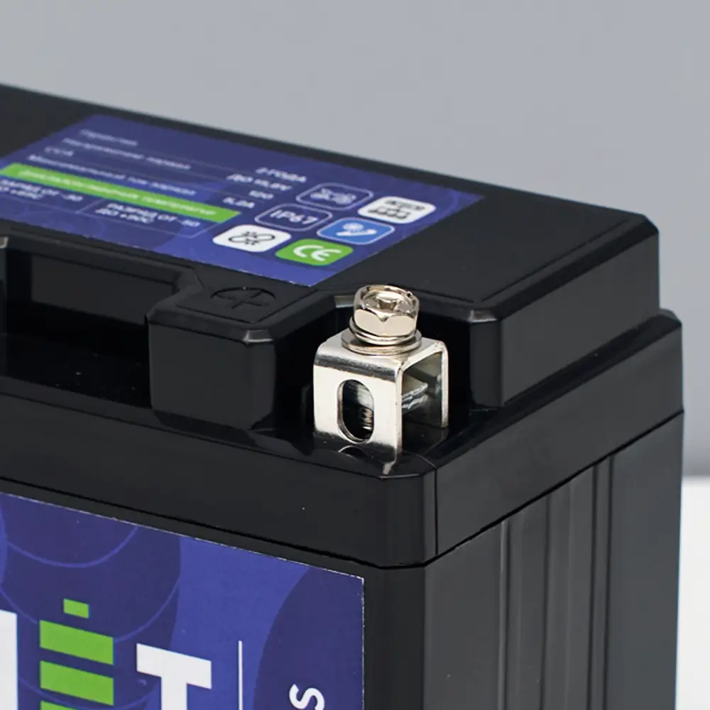 Натриевый стартовый мото аккумулятор 12V 5,2Ah 64,5Wh 120CCA YTX5A R+ 3 Натриевый стартовый мото аккумулятор 12V 5,2Ah 64,5Wh 120CCA YTX5A L+ корпус клеммы