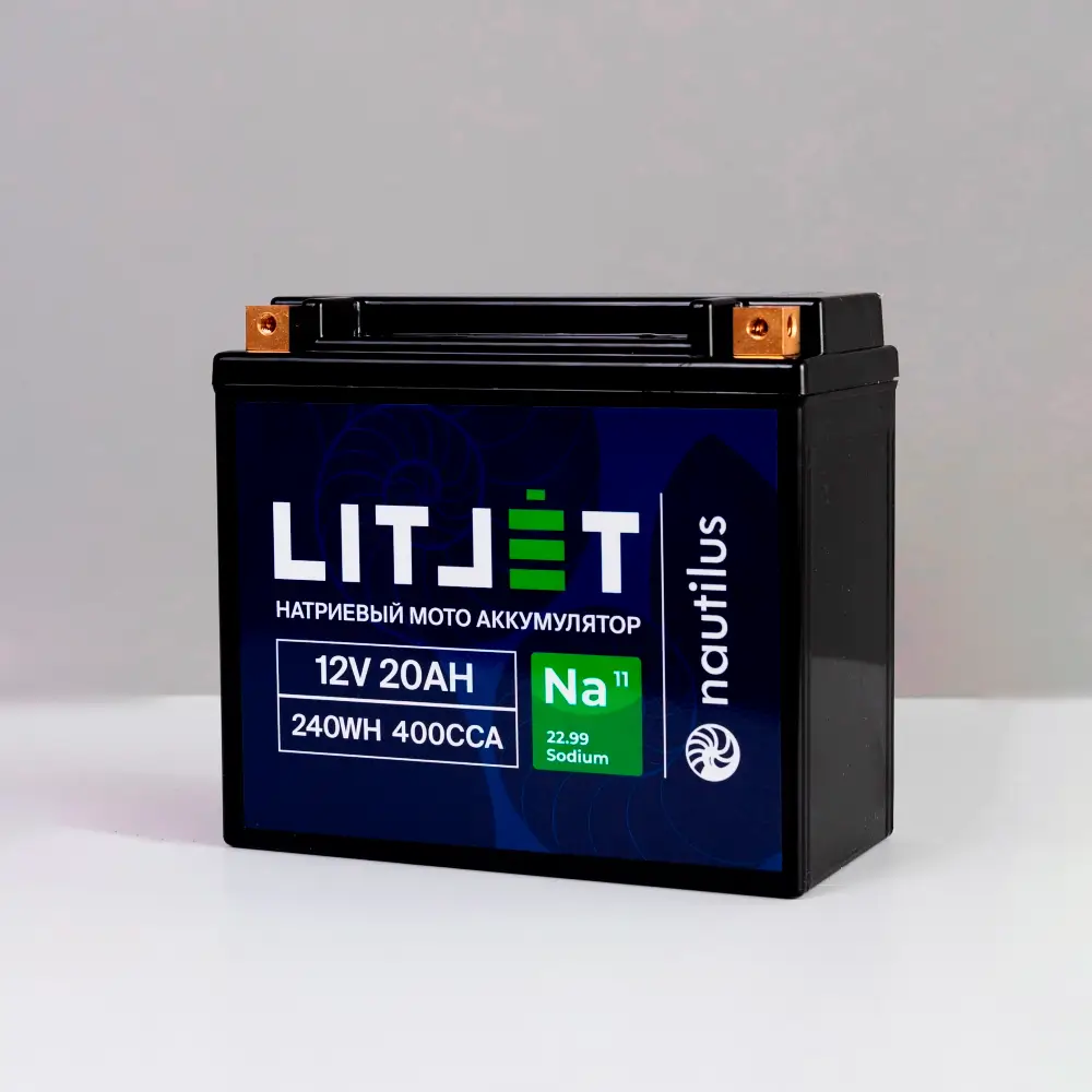 Натриевый стартовый мото аккумулятор LITJET Na+ 12V 20Ah 240Wh 400CCA YT20 R+ IP67 3 Натриевый стартовый мото аккумулятор LITJET Na+ 12V 20Ah 240Wh 400CCA YT20 R+ IP67 фото корпуса